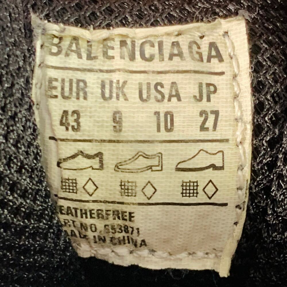 BALENCIAGA Size 10 X-Pander Grey Black Color Block Nylon Athletic Sneakers - Picture 8 of 8